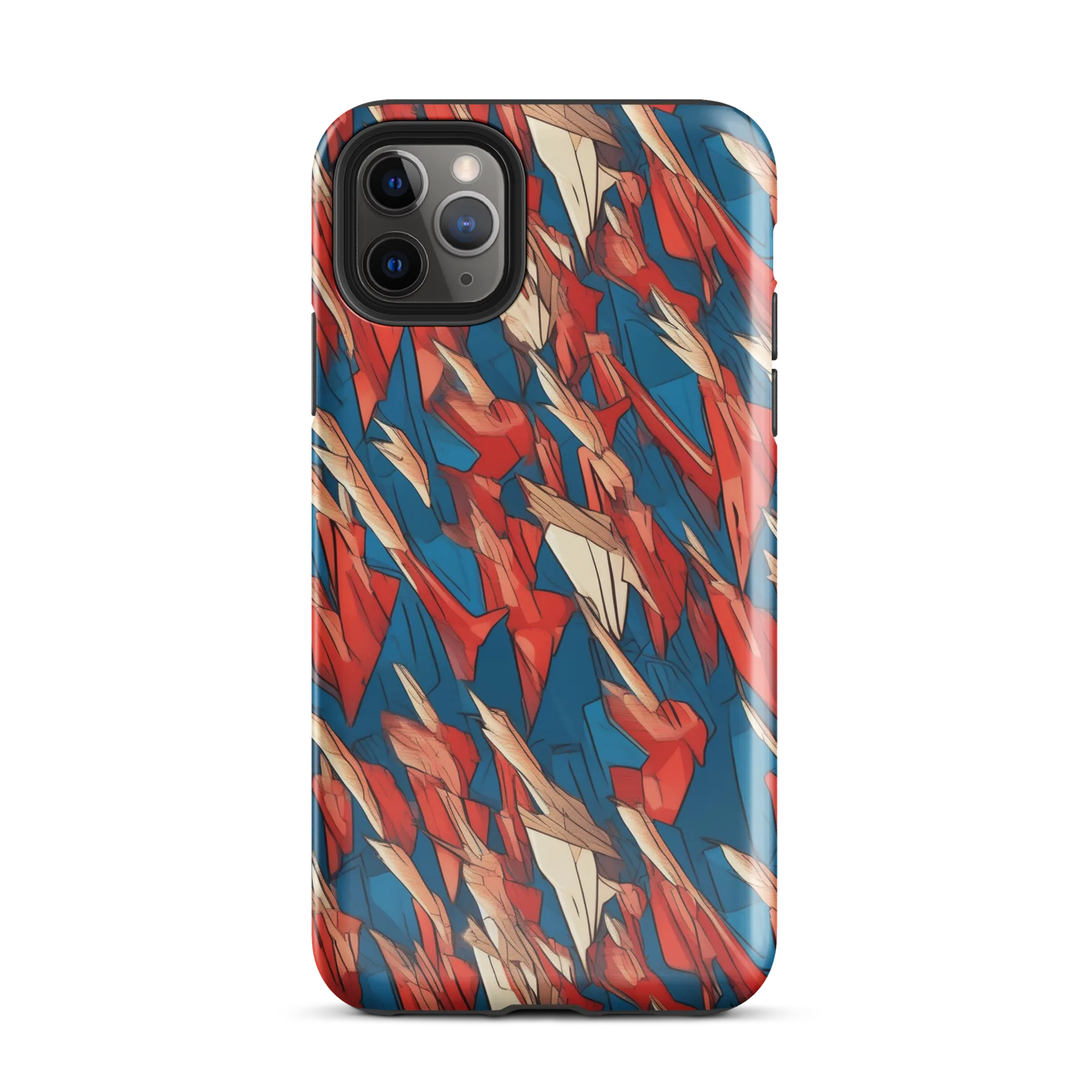 Cobalt Plume on Tough Case for iPhone® — Front