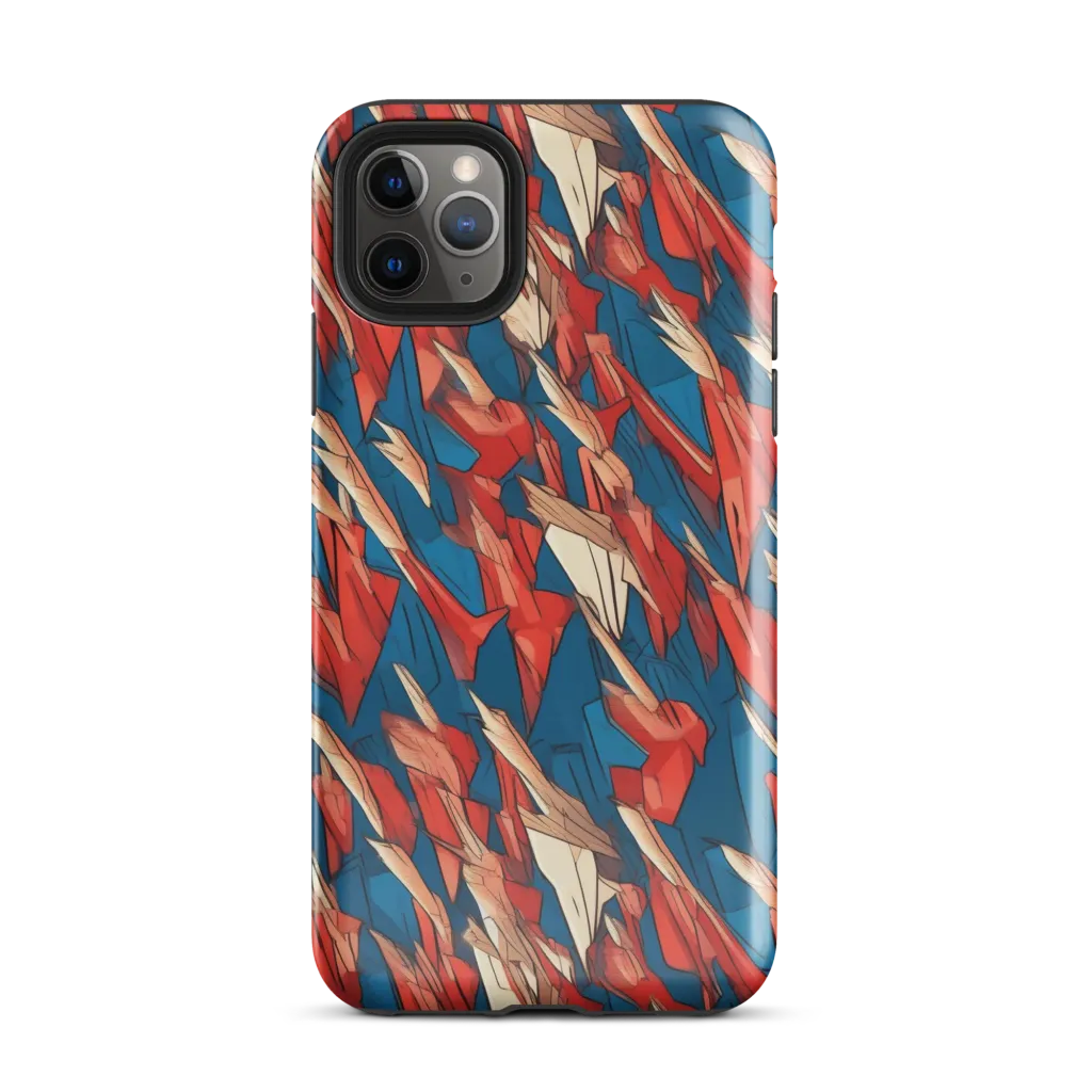 Cobalt Plume on Tough Case for iPhone® — Front