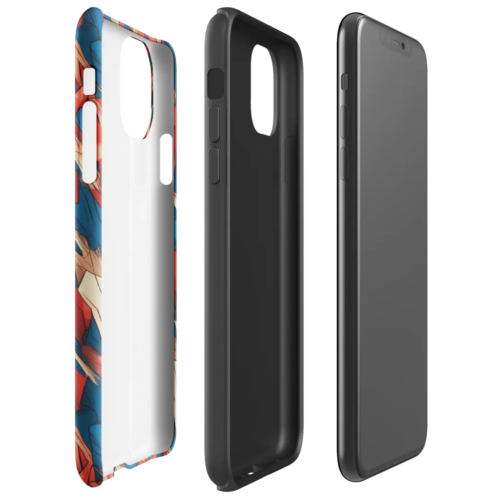 Cobalt Plume on Tough Case for iPhone® — Right