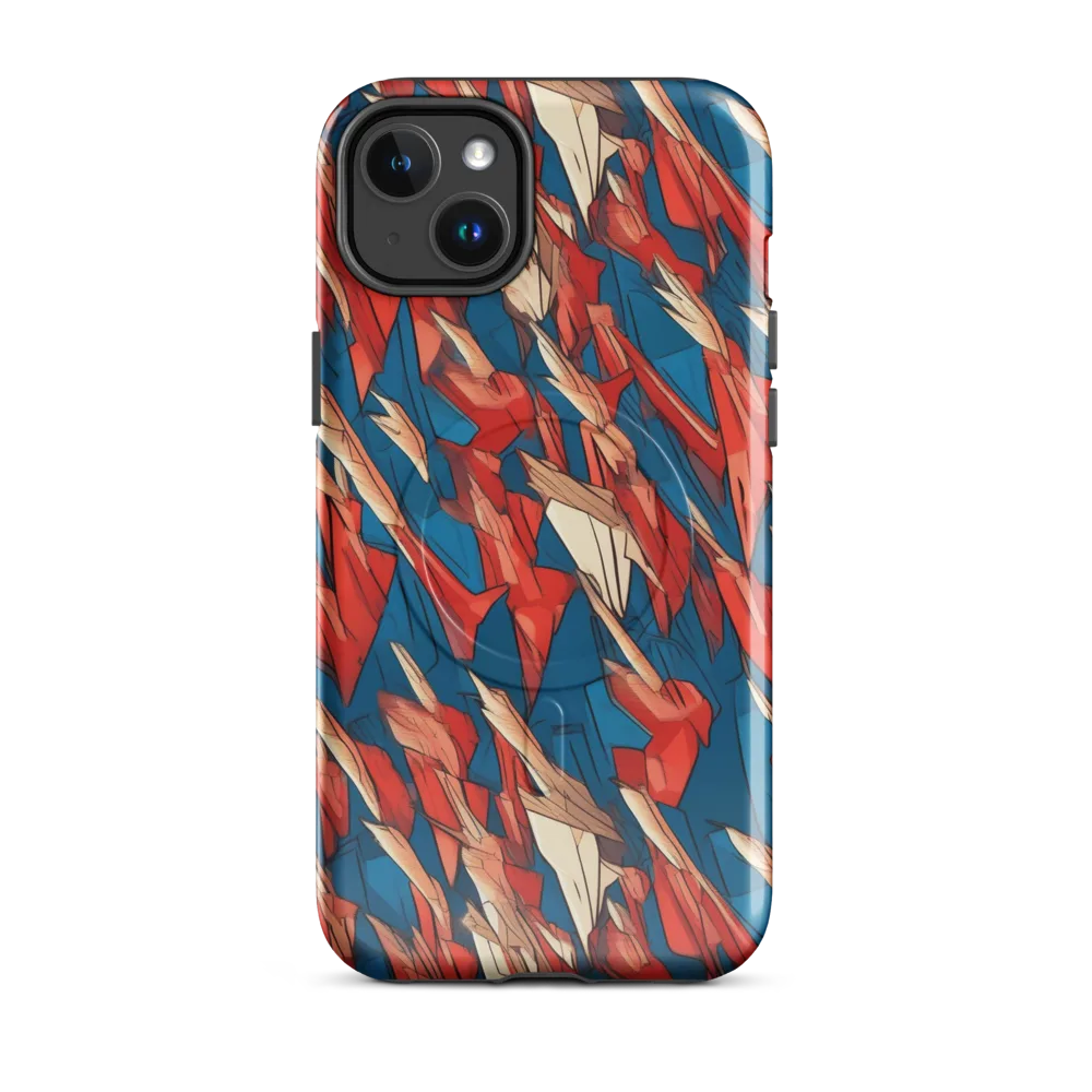 Cobalt Plume on MagSafe Tough Case for iPhone® — Front