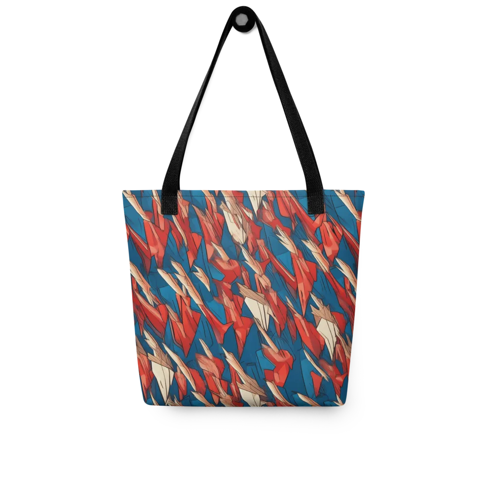 Cobalt Plume on Tote Bag — Front