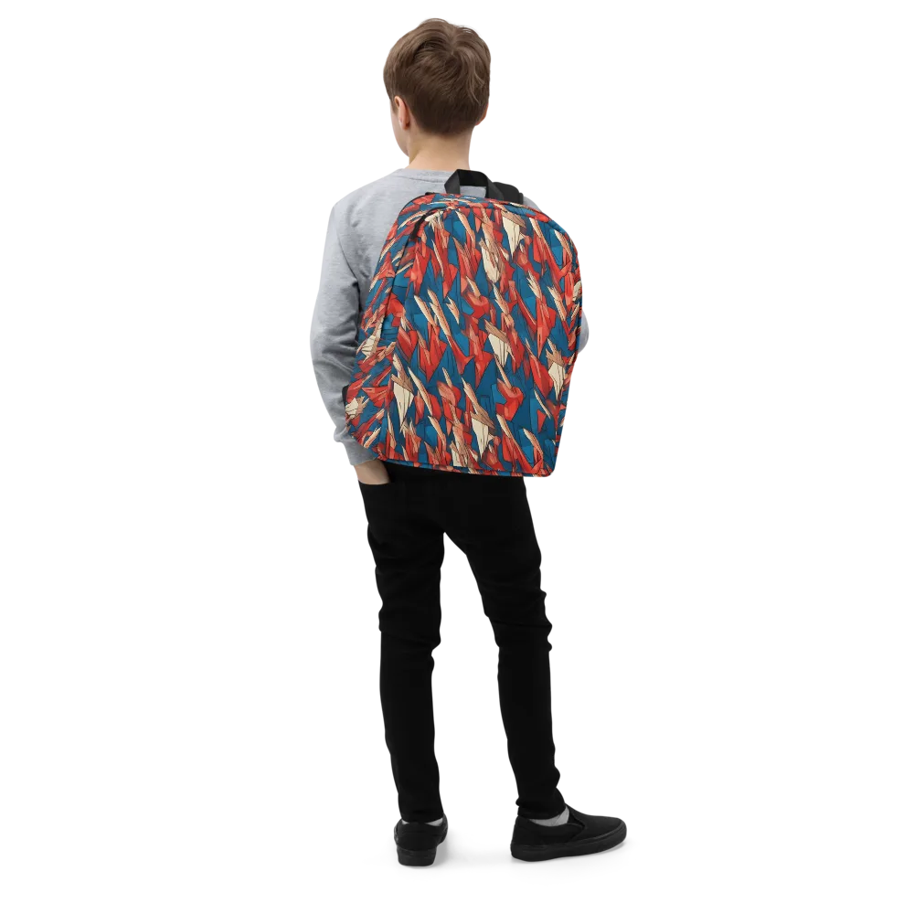 Cobalt Plume on Minimalist Backpack — Right Front