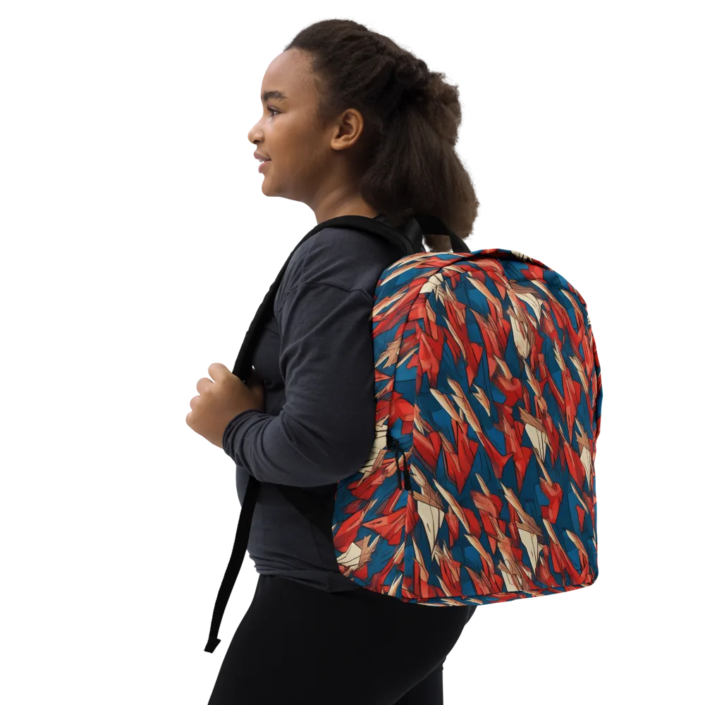 Cobalt Plume on Minimalist Backpack — Right Front