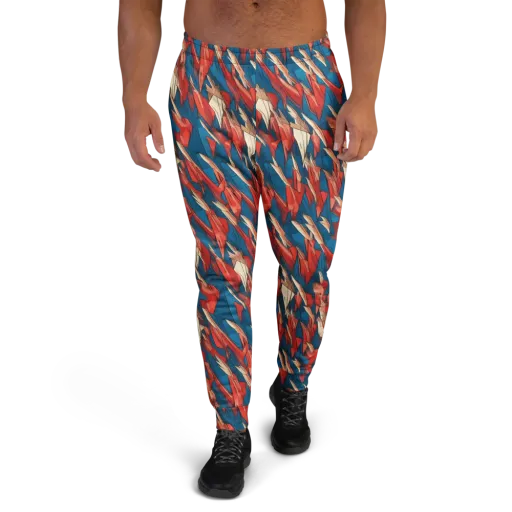 Cobalt Plume on a Men's Joggers