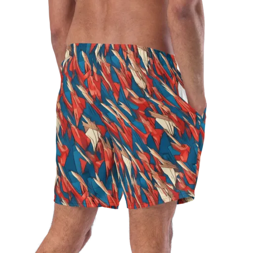 Cobalt Plume on a Swim Trunks