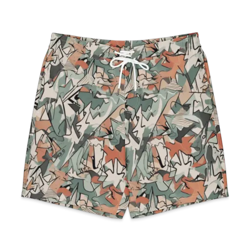 Sage Shatter on a Men's Board Shorts