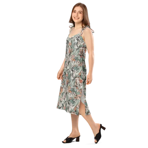 Sage Shatter on a Slip Dress