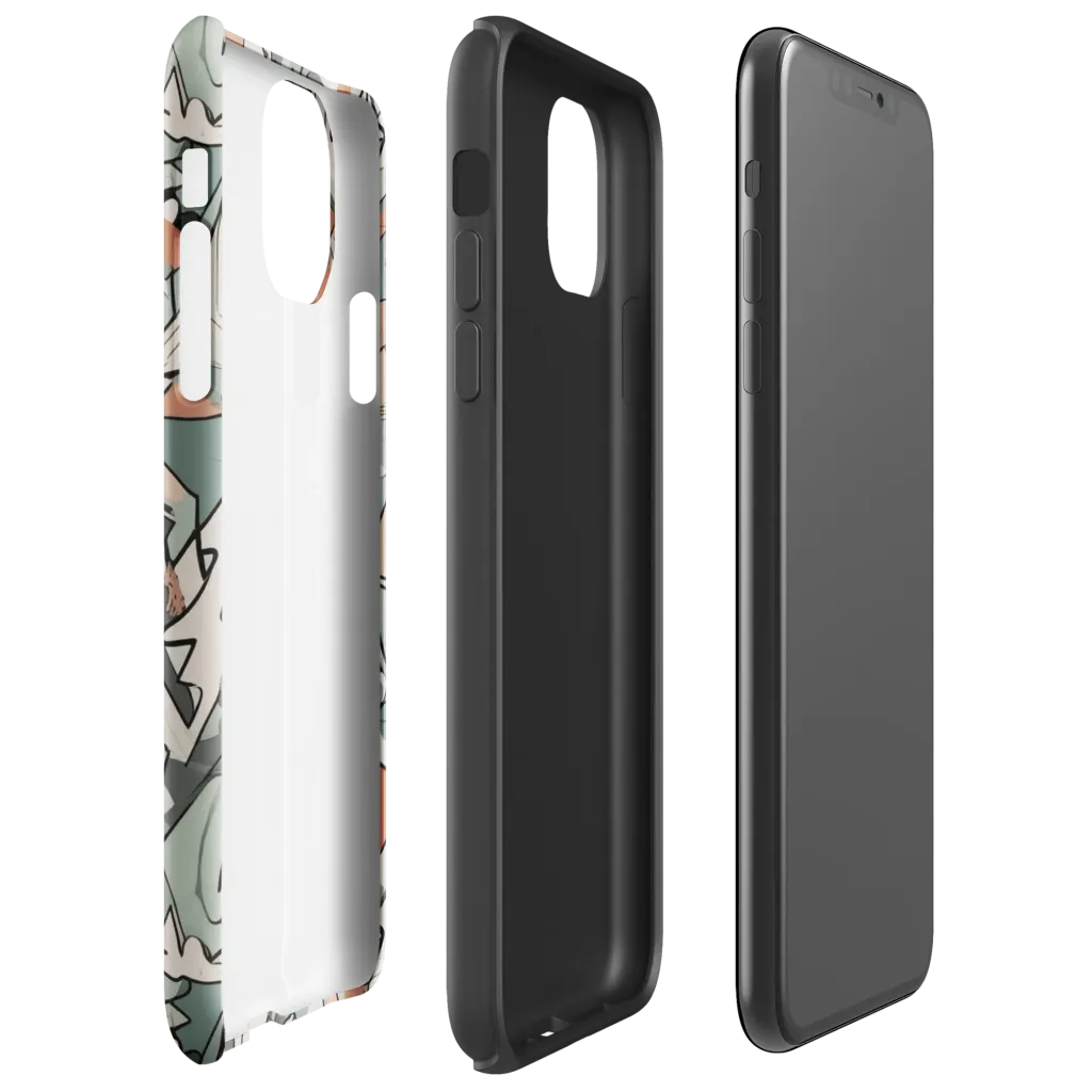 Sage Shatter on Tough Case for iPhone® — Right