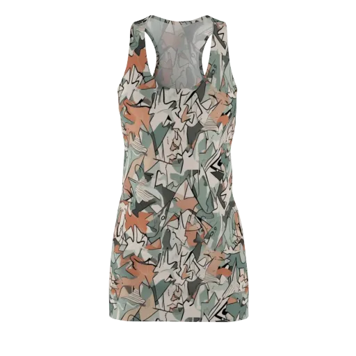 Sage Shatter on a Racerback Dress