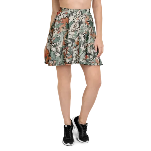 Sage Shatter on a Skater Skirt