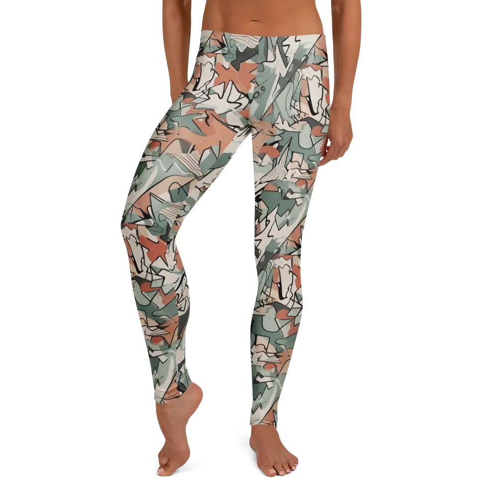 Sage Shatter on Leggings — Front