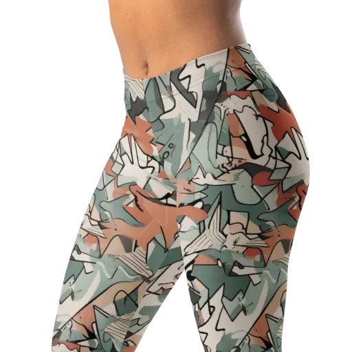 Sage Shatter on a Leggings