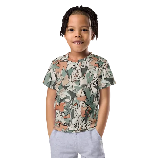 Sage Shatter on a Kids Crew Neck T-Shirt