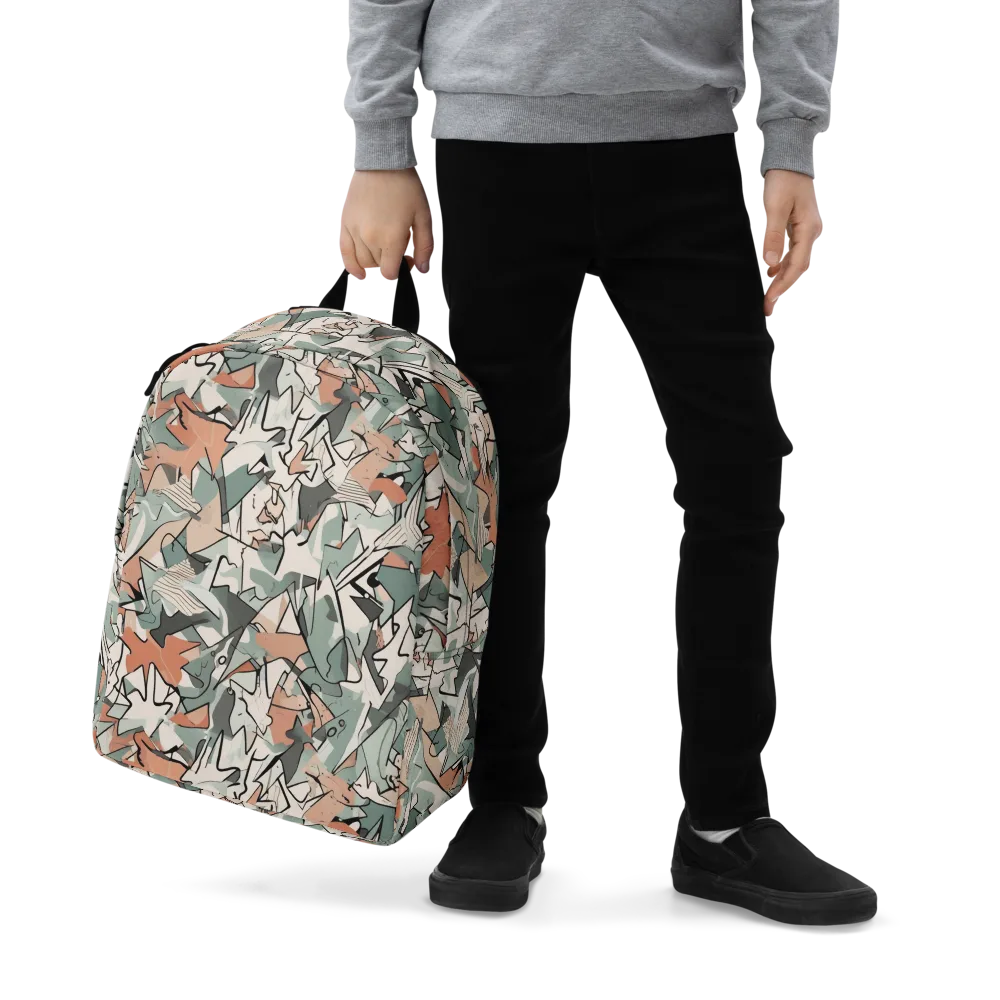 Sage Shatter on Minimalist Backpack — Zoomed-in