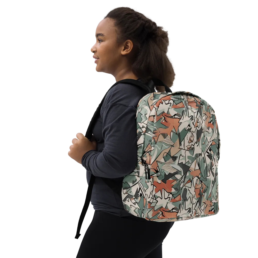 Sage Shatter on Minimalist Backpack — Right Front