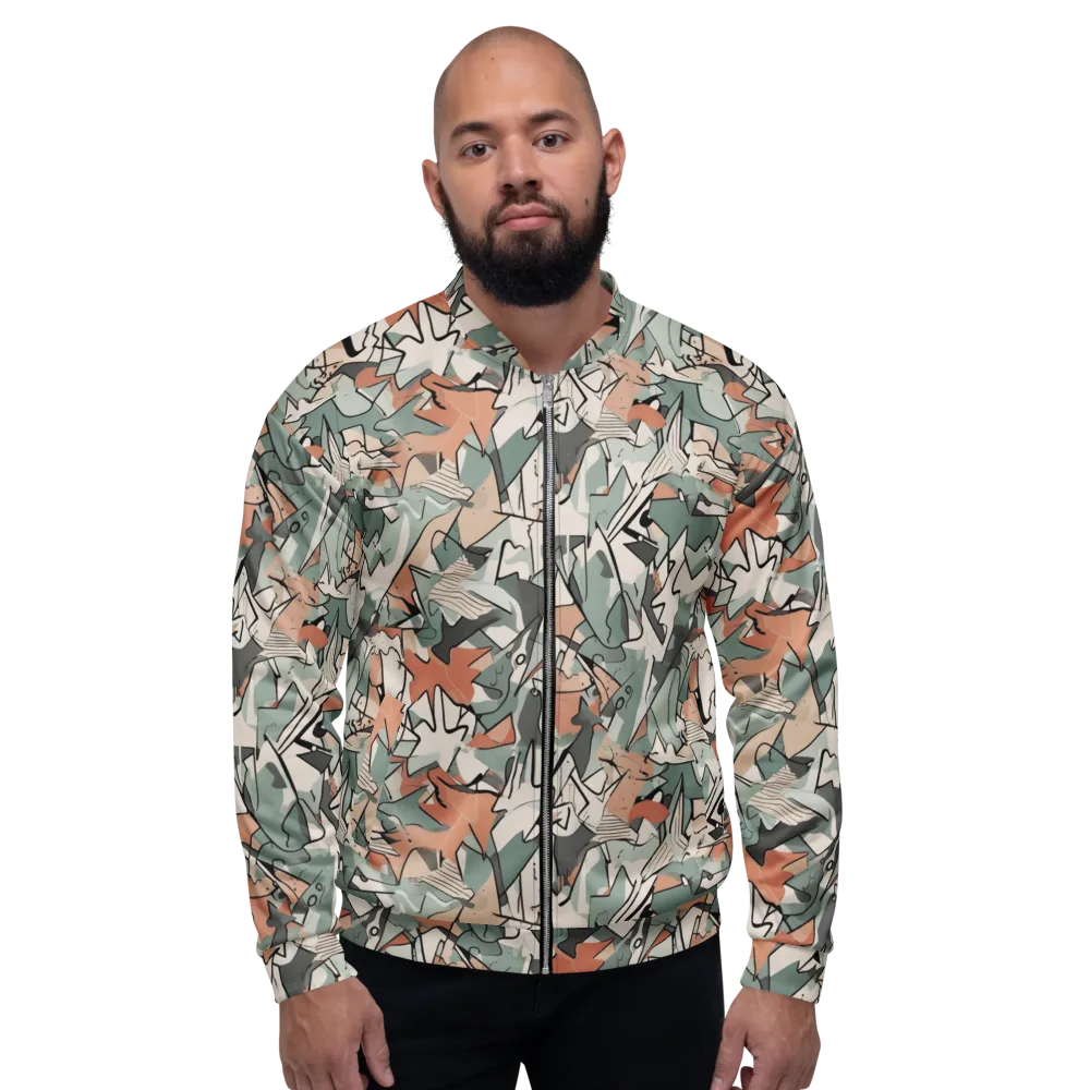 Sage Shatter on Bomber Jacket — Front