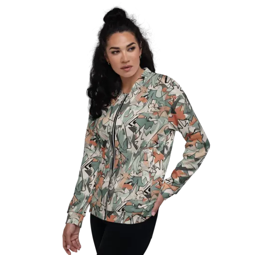 Sage Shatter on a Bomber Jacket
