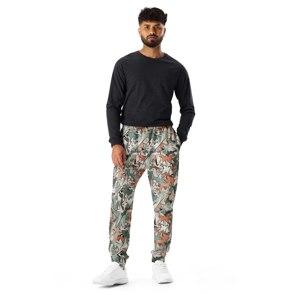Sage Shatter on Men's Joggers — Front