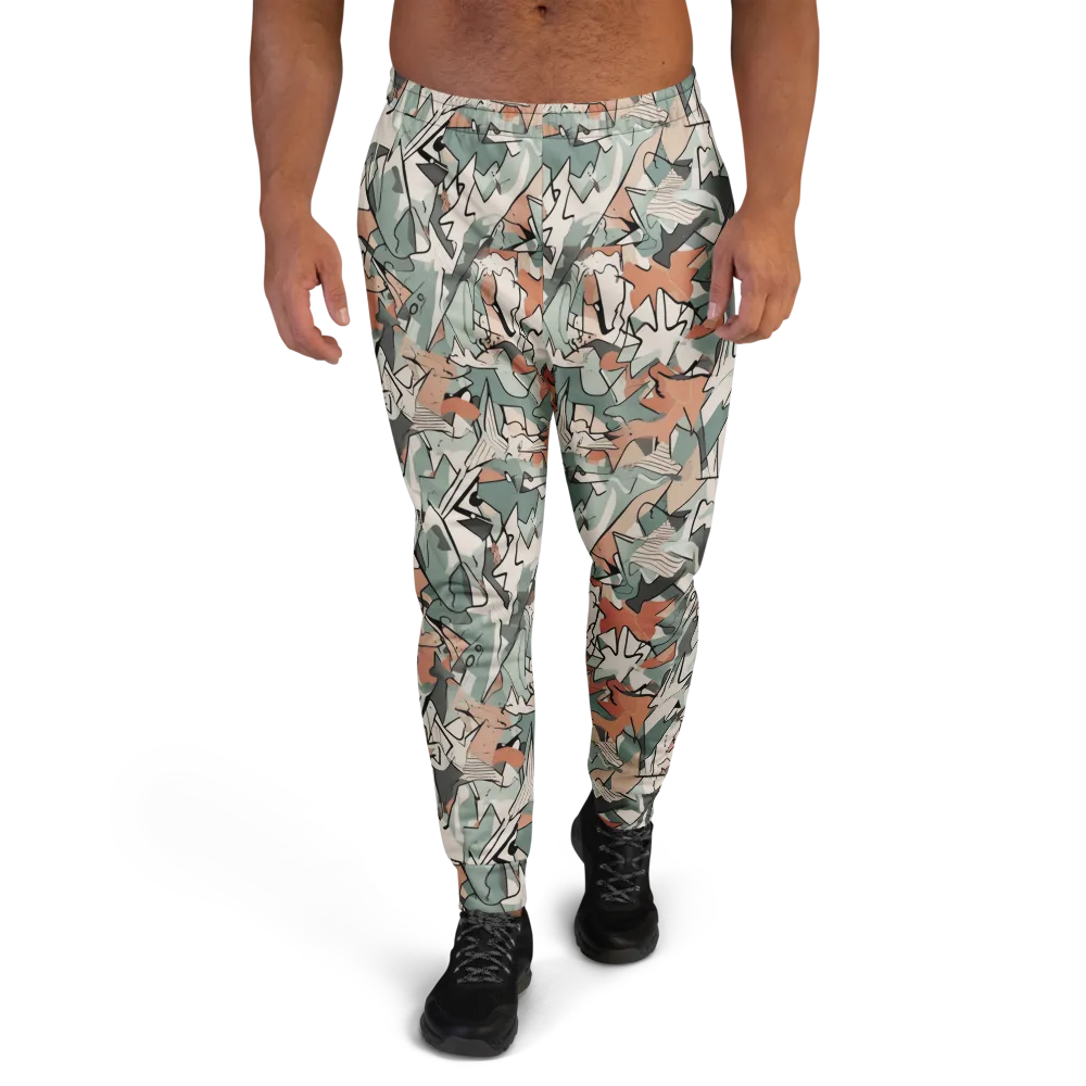 Sage Shatter on Men's Joggers — Front