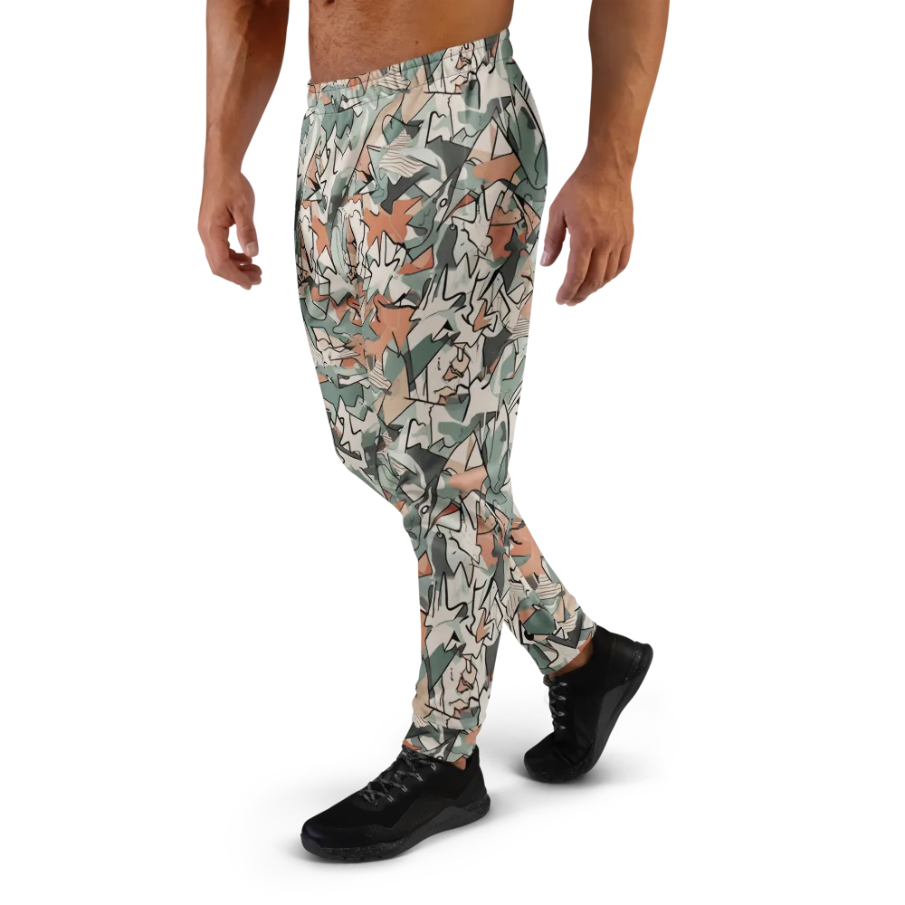 Sage Shatter on Men's Joggers — Left