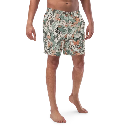 Sage Shatter on a Swim Trunks