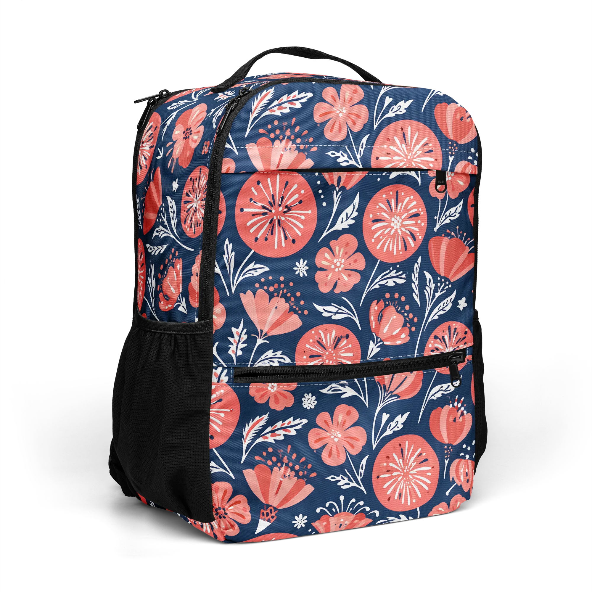 Midnight Bloom on Utility Backpack — Right Front