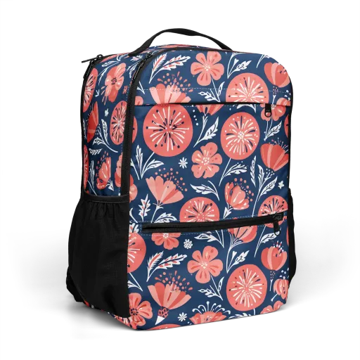 Midnight Bloom on a Utility Backpack