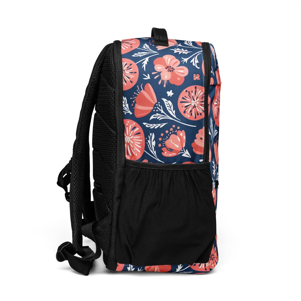 Midnight Bloom on Utility Backpack — Right