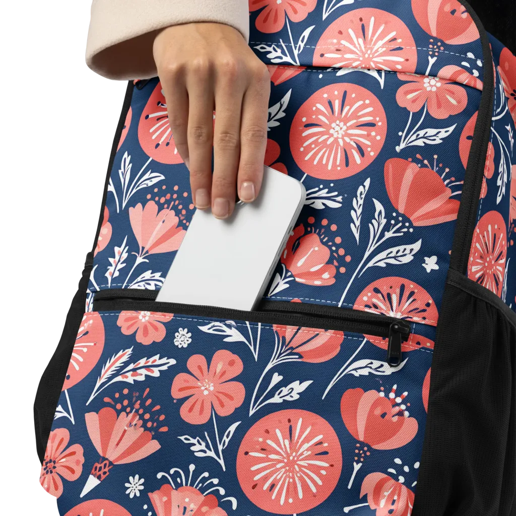 Midnight Bloom on Utility Backpack — Product details