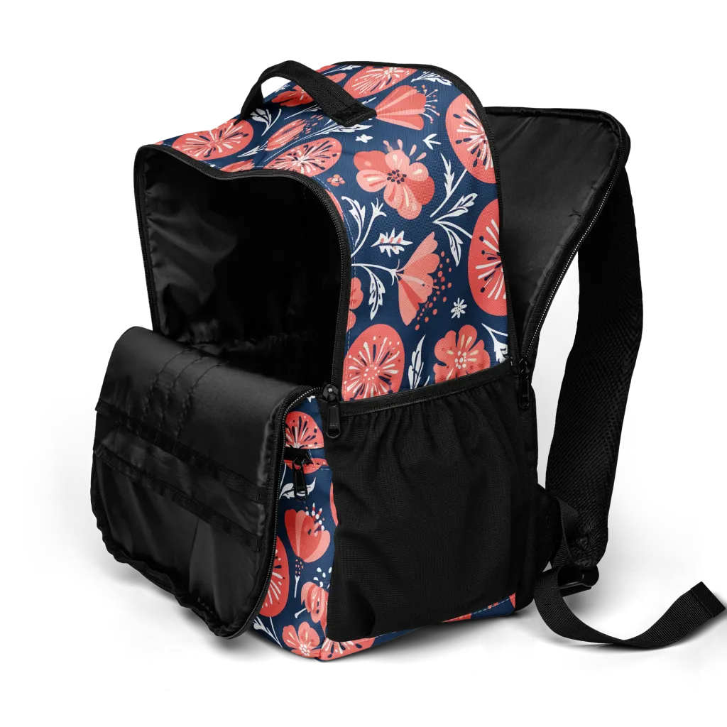 Midnight Bloom on Utility Backpack — Product details 2