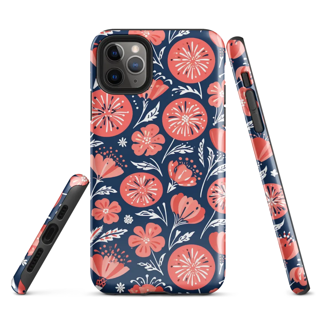 Midnight Bloom on Tough Case for iPhone® — Front