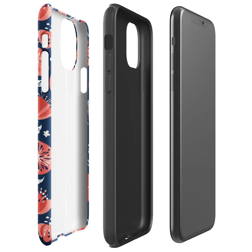 Midnight Bloom on Tough Case for iPhone® — Right