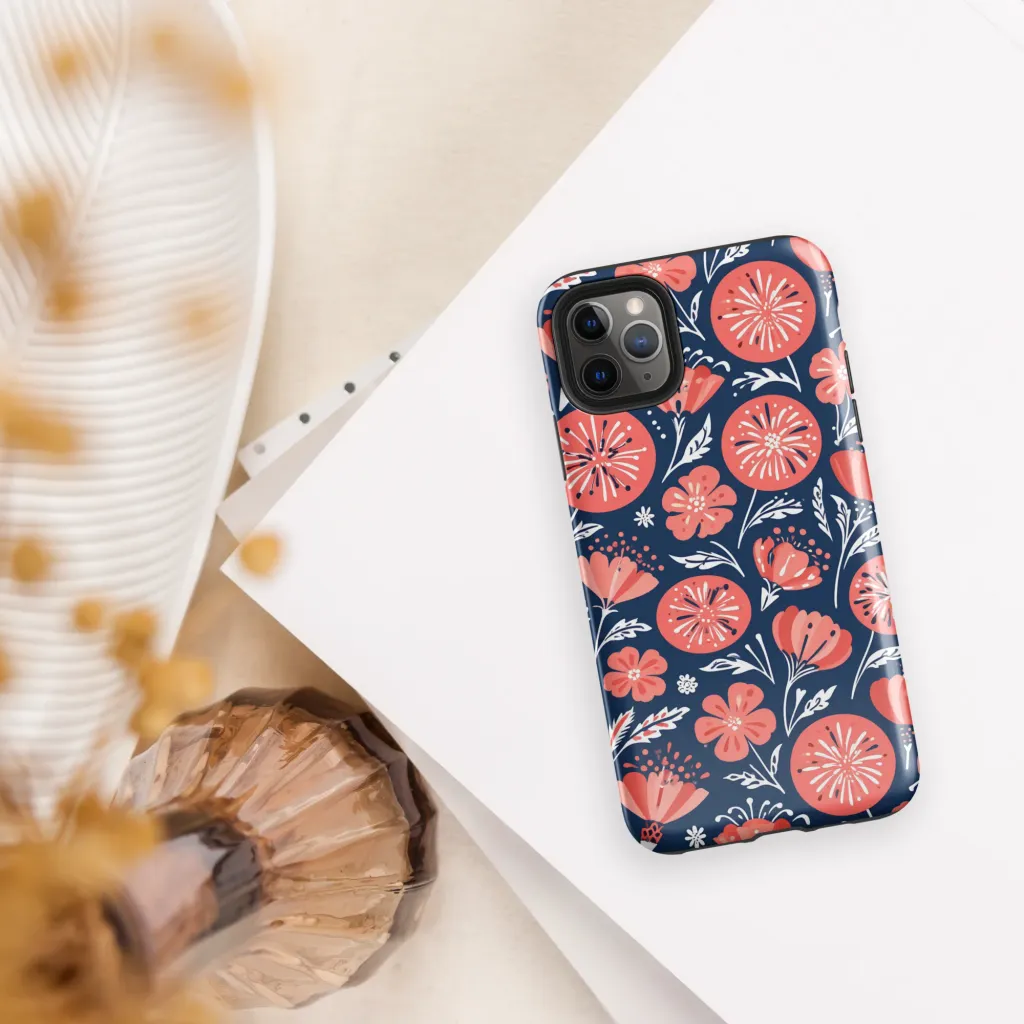Midnight Bloom on Tough Case for iPhone® — Front