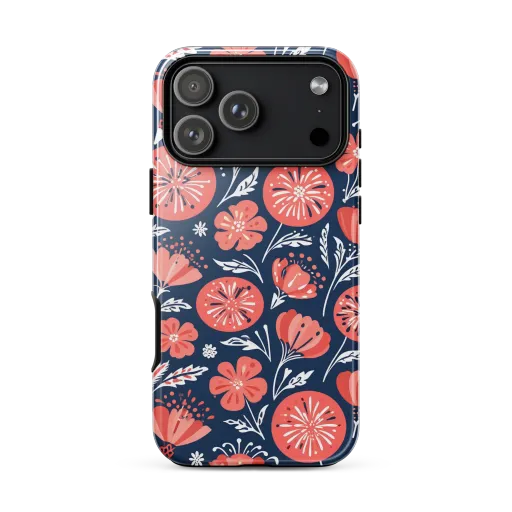 Midnight Bloom on a Tough Case for iPhone®