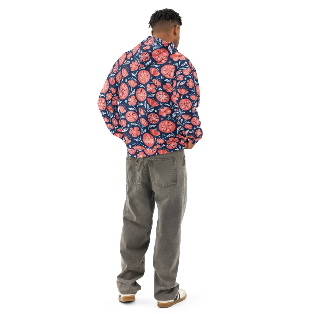 Midnight Bloom on Cotton Hoodie — Back