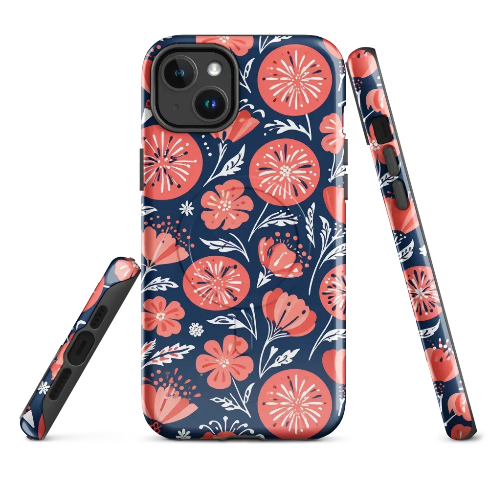 Midnight Bloom on MagSafe Tough Case for iPhone® — Front