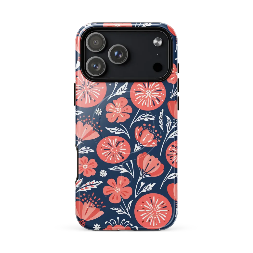 Midnight Bloom MagSafe Tough Case for iPhone® on model