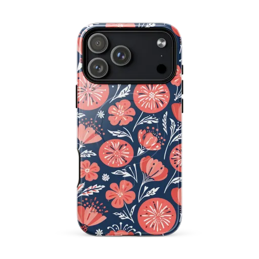 Midnight Bloom on a MagSafe Tough Case for iPhone®