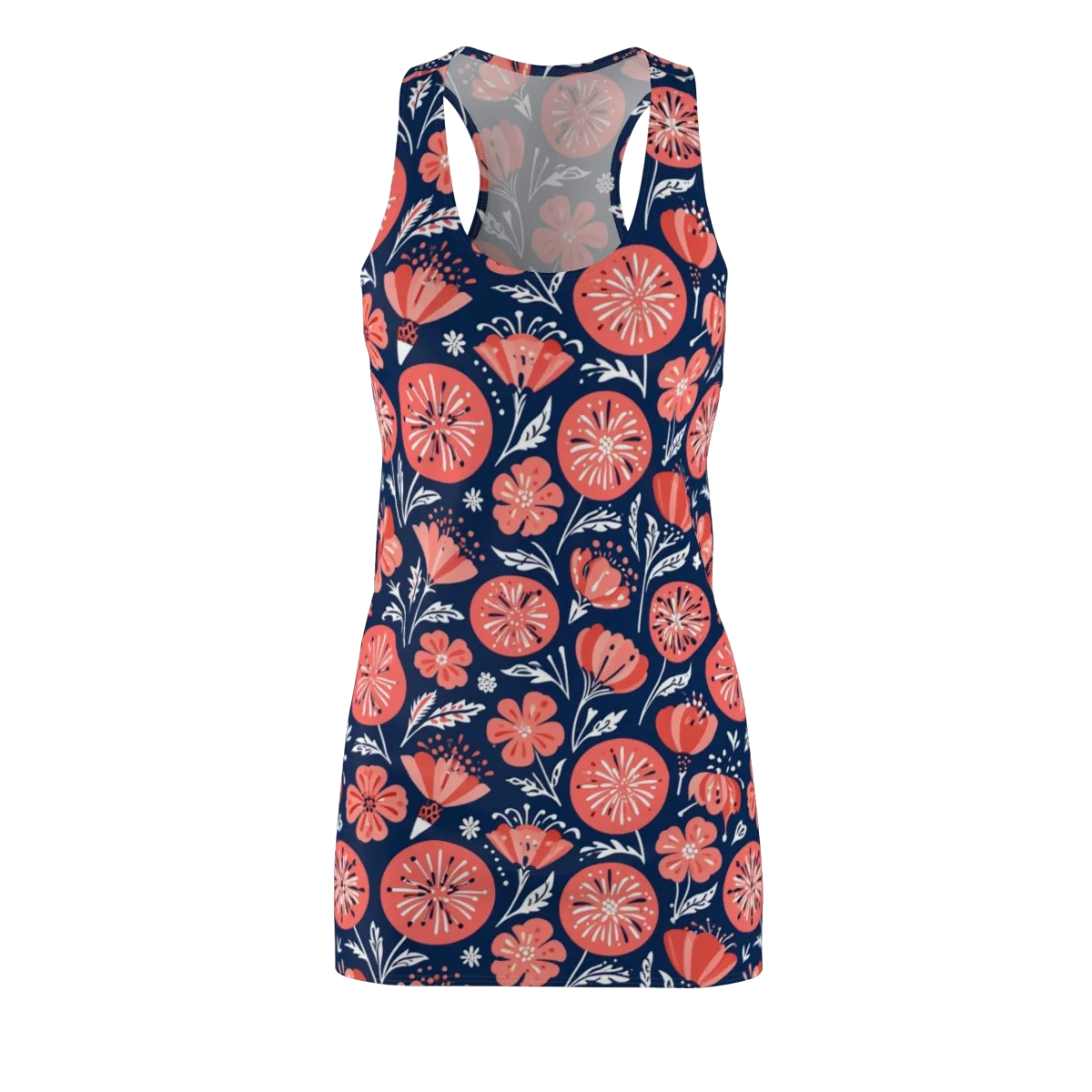 Midnight Bloom on Racerback Dress — Front