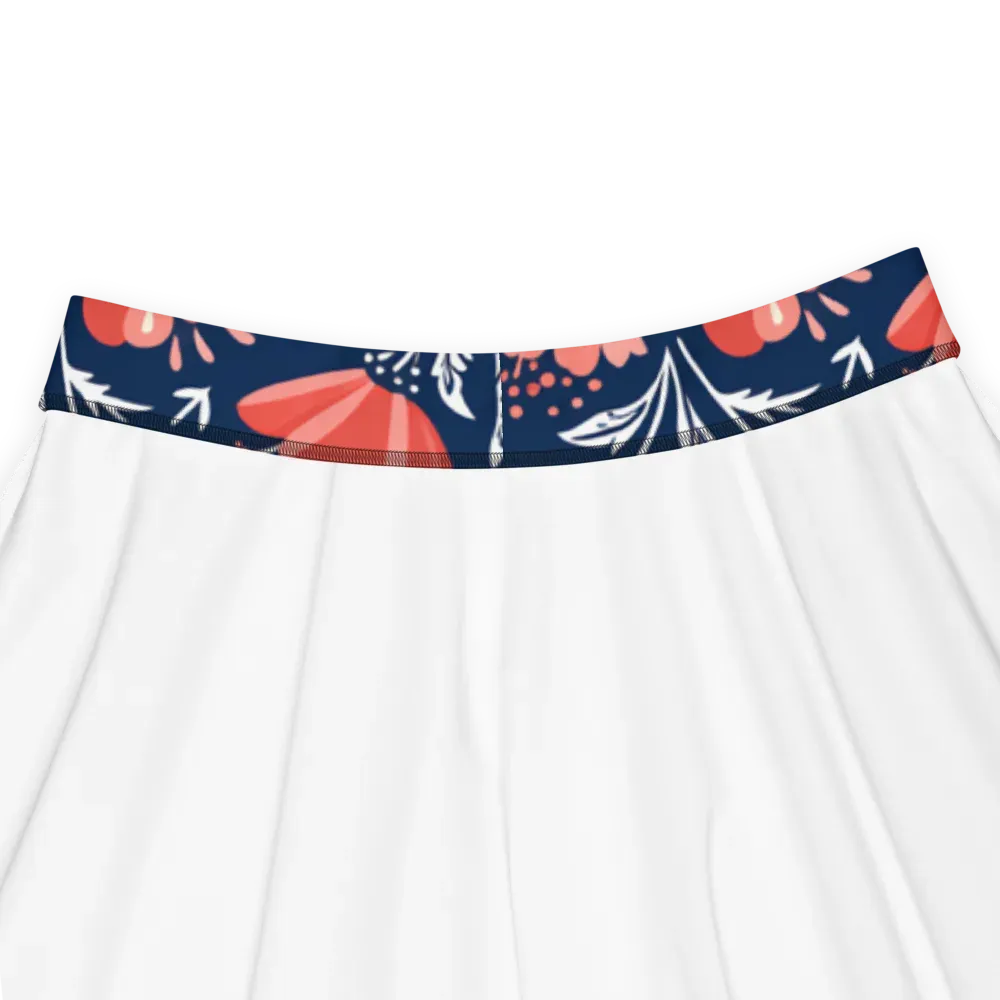 Midnight Bloom on Skater Skirt — Product details