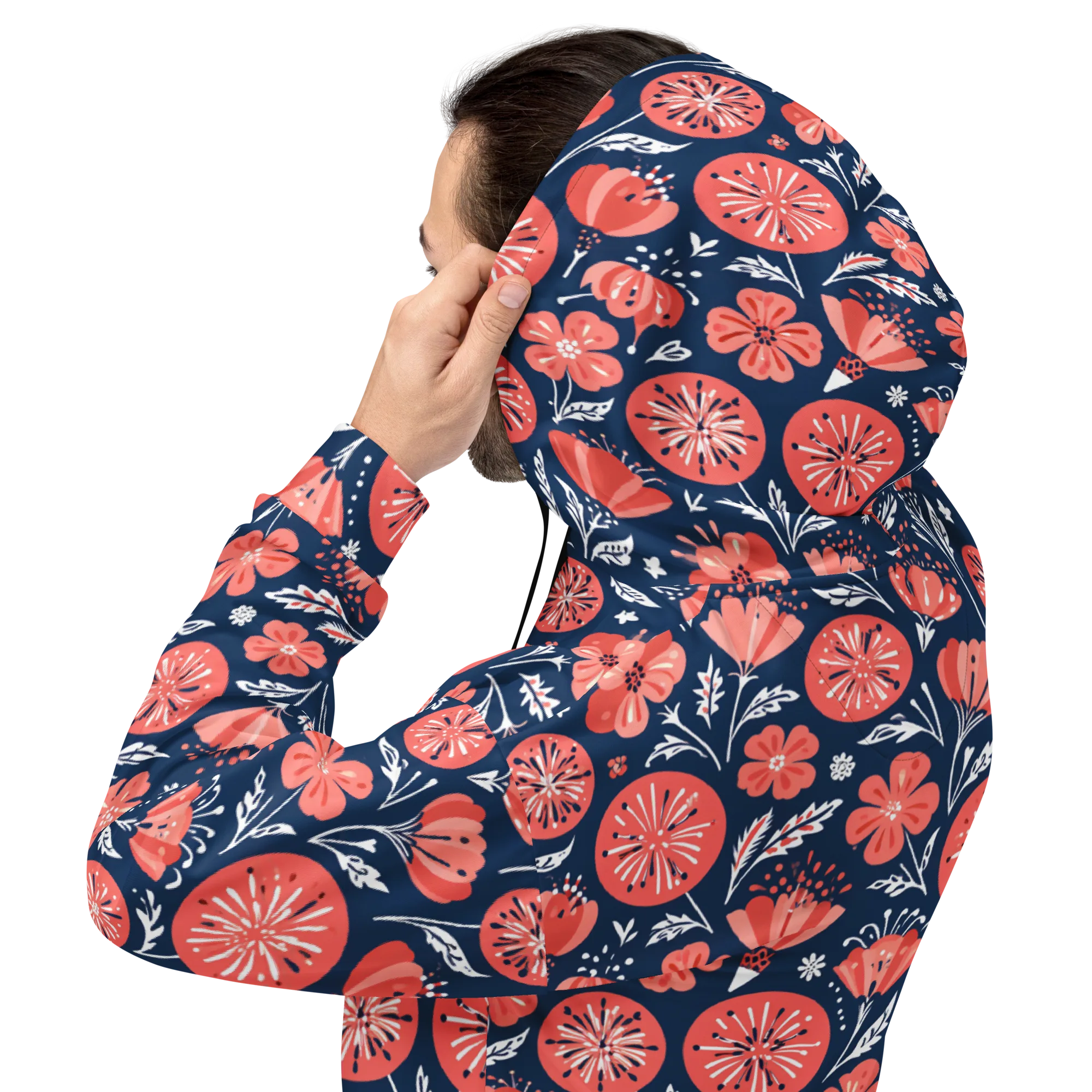 Midnight Bloom on Hoodie — Back