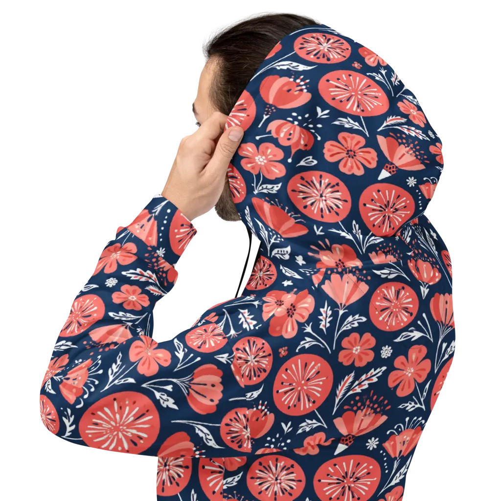 Midnight Bloom on Hoodie — Back