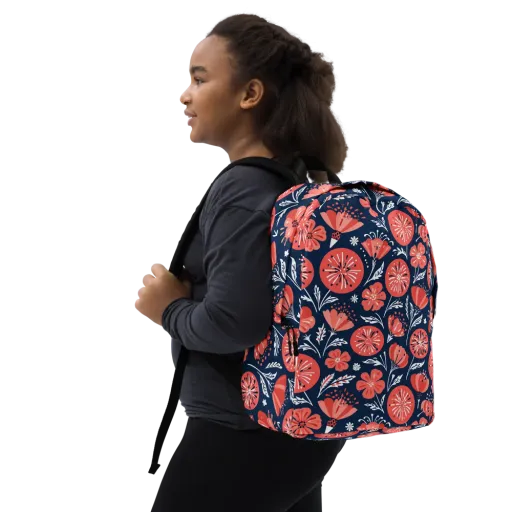 Midnight Bloom — Minimalist Backpack