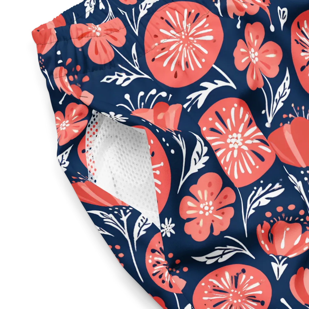 Midnight Bloom on Swim Trunks — Product details 2
