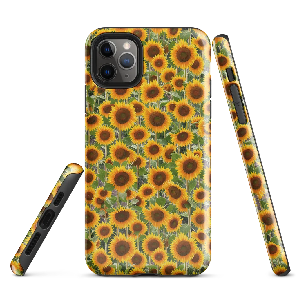 Golden Bloom on Tough Case for iPhone® — Front