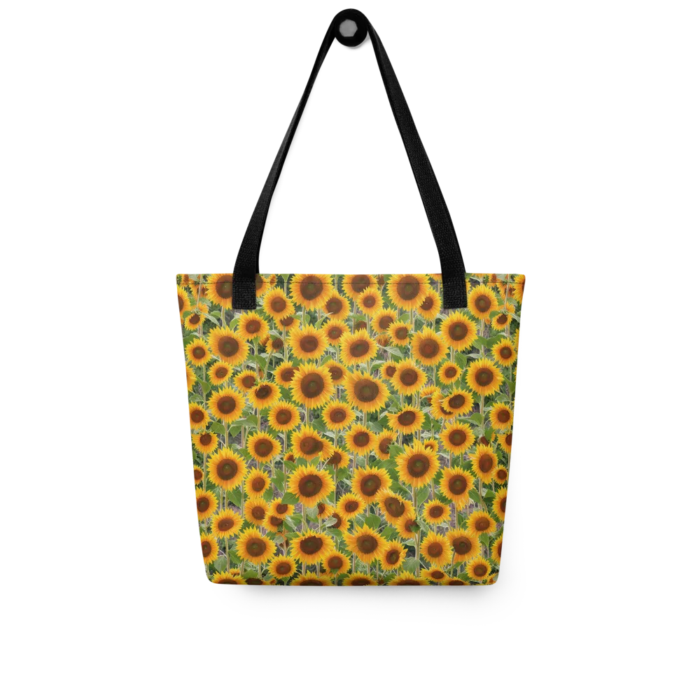Golden Bloom on Tote Bag — Front