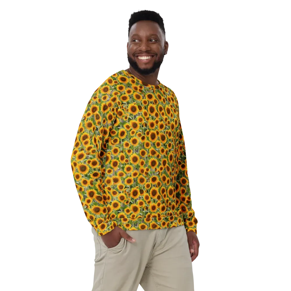 Golden Bloom on Sweatshirt — Front