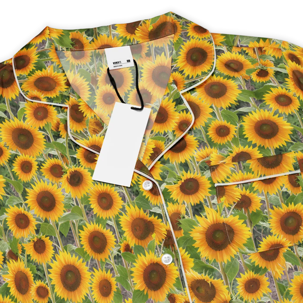 Golden Bloom on Women's Short Sleeve Pajama Top — Product details