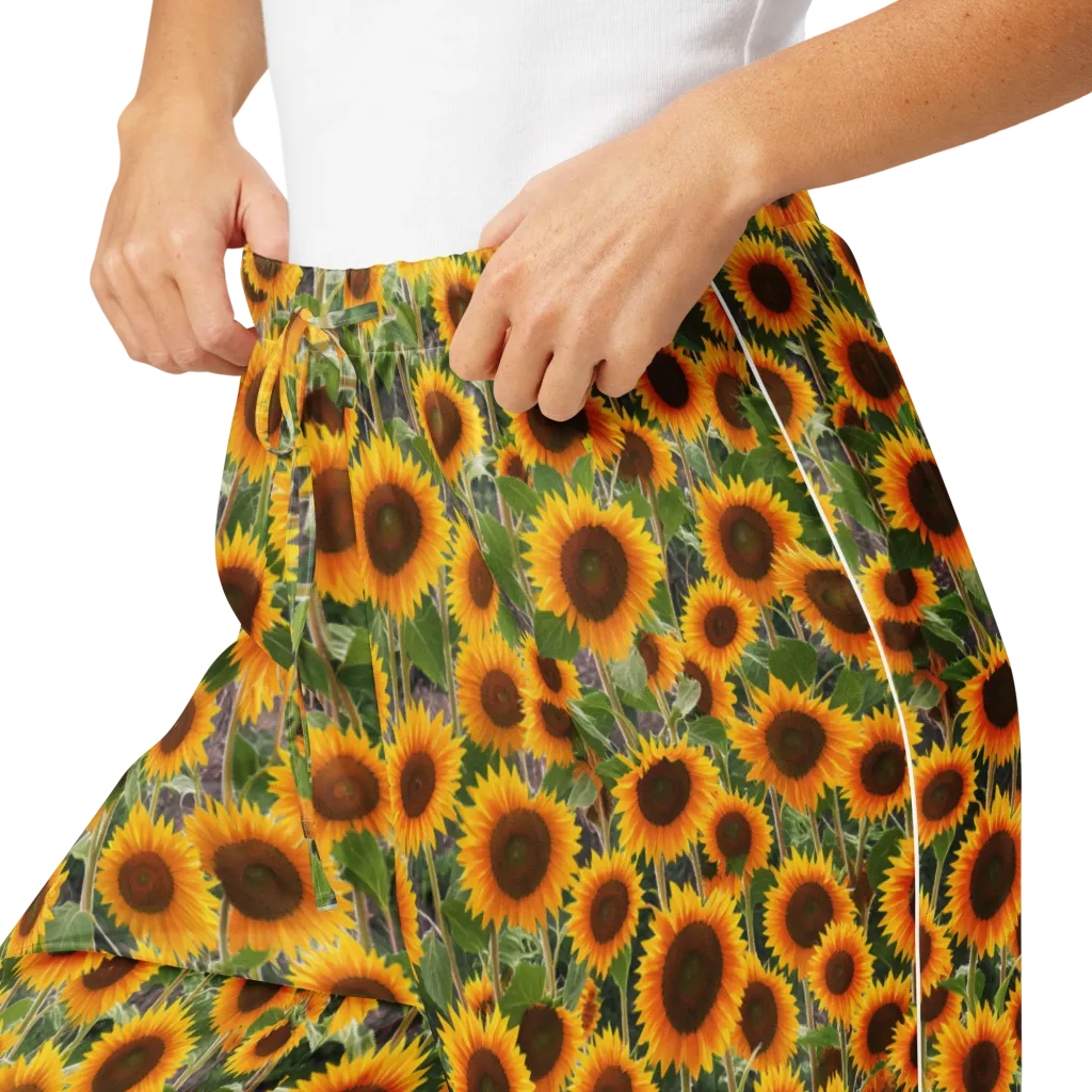 Golden Bloom on Women's Pajama Pants — Product details