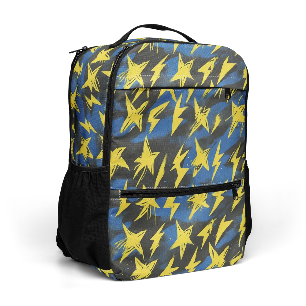 Electric Wildflower on Utility Backpack — Right Front